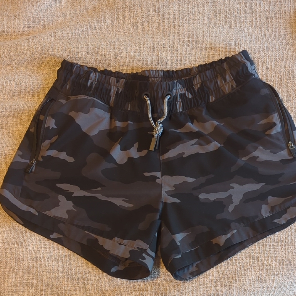 Athleta Girl Blue and Gray Shorts